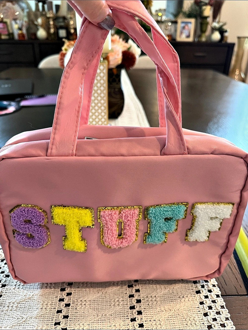 Pink Travel Cosmetic Bag
